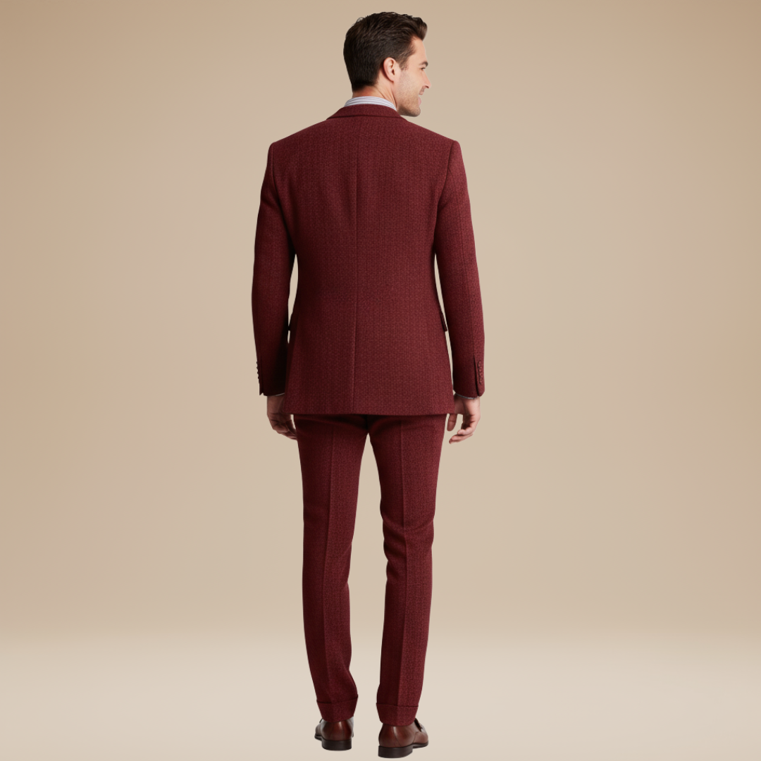 Harrison | Classic three-piece tweed suit for men