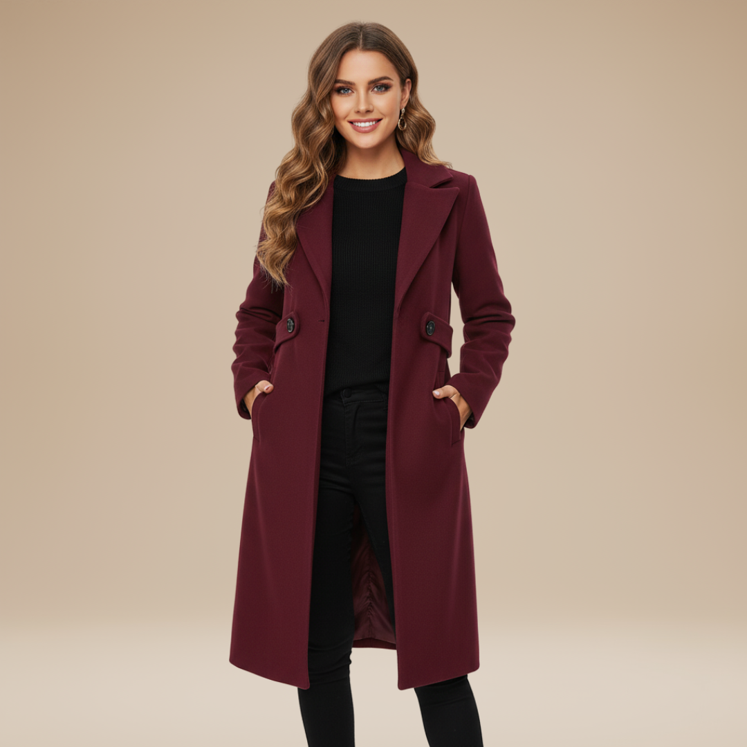 Rachele | Cappotto Lungo Donna Versatile e Moderno
