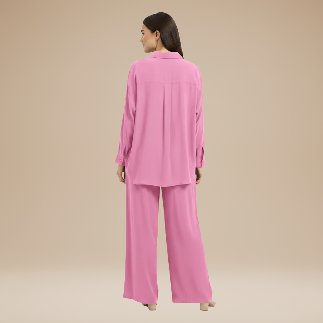 Sibilla | Completo Donna con Camicia e Pantaloni Larghi