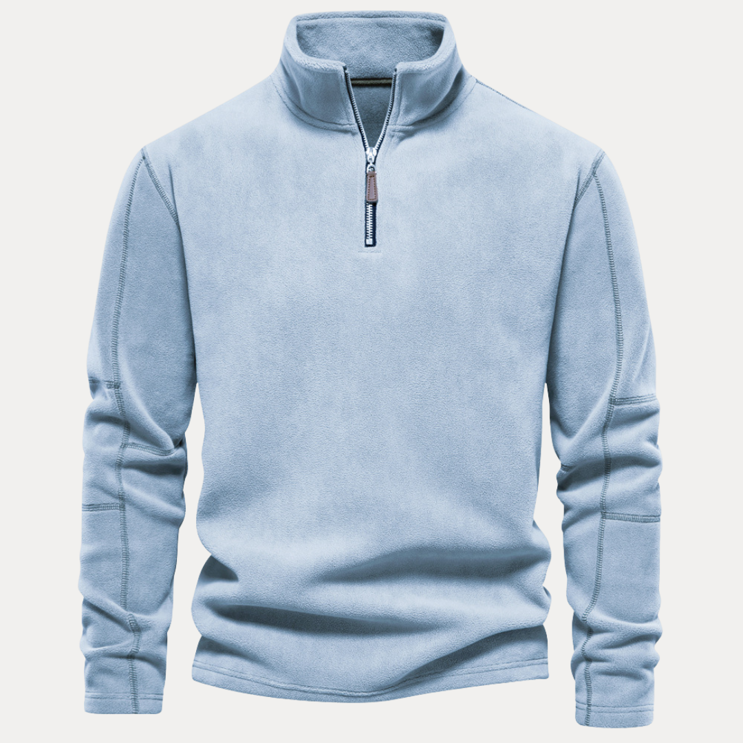 Riccardo | Maglione in Pile con Mezza Zip