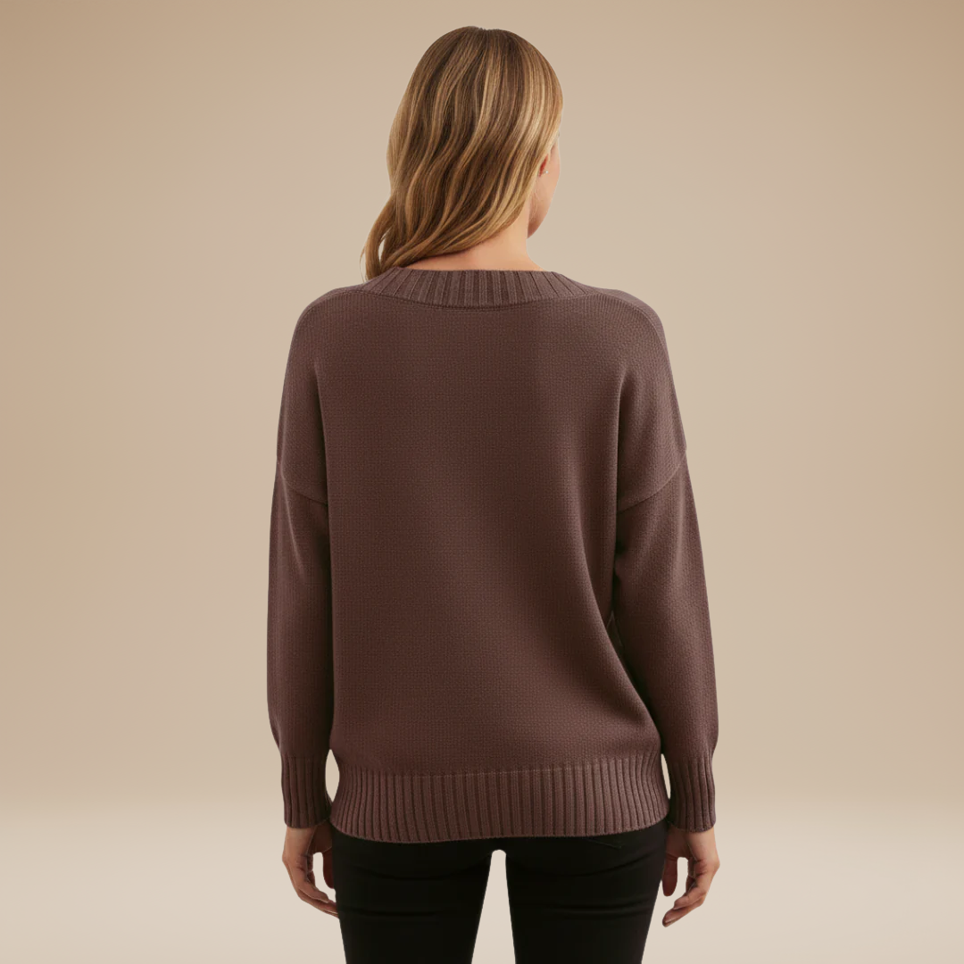 Sibilla | Deep V-Neck Sweater