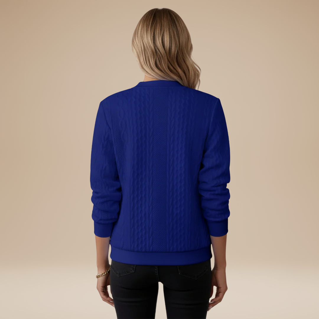 Elena | Elegant Bomber Cardigan