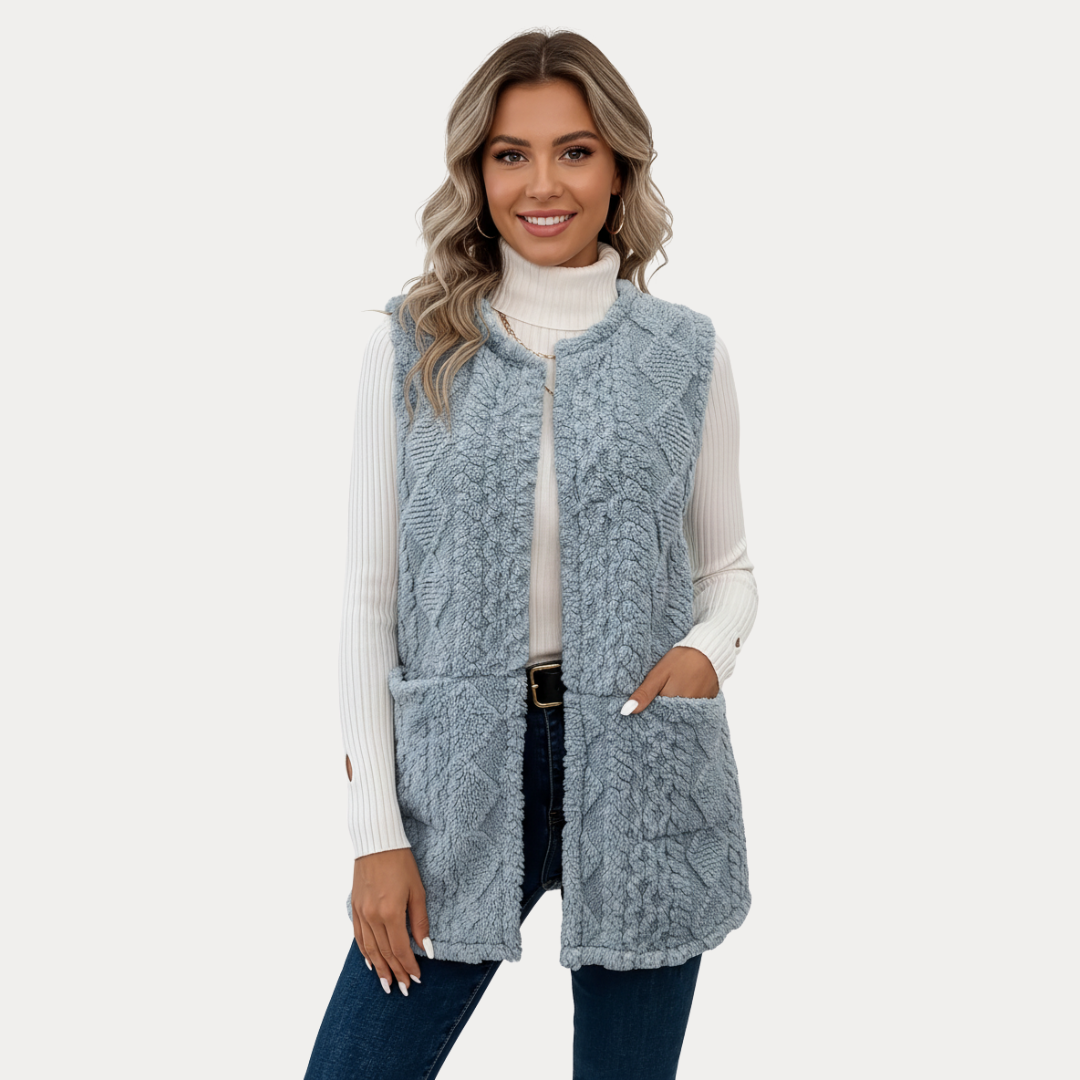 Caterina | Gilet Donna Senza Maniche Morbido
