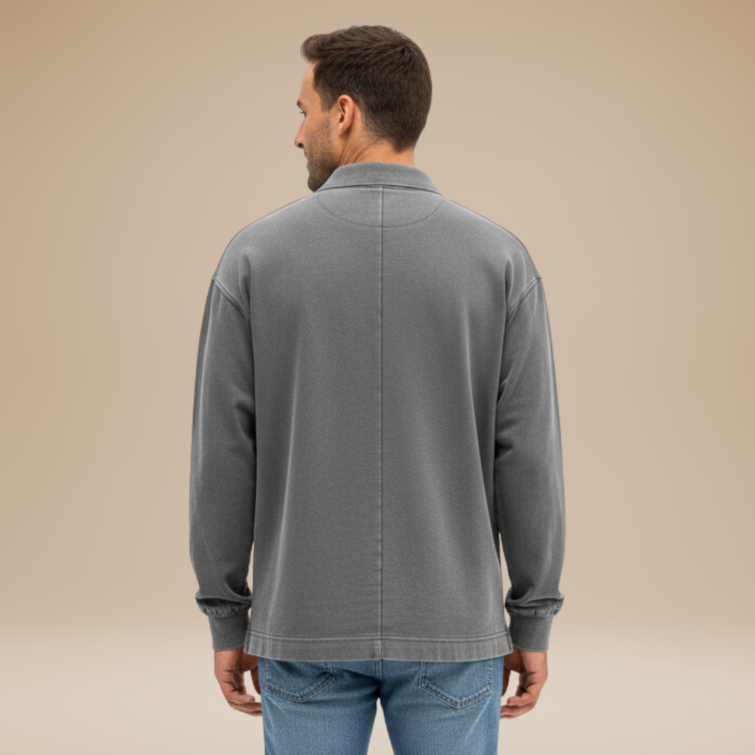 Jacopo | Polo Uomo a Maniche Lunghe dal Design Essenziale