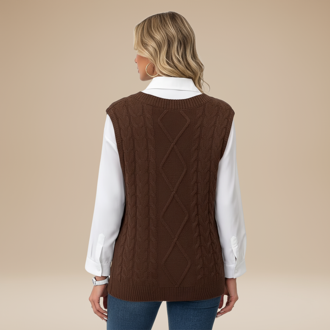 Carla | Gilet Classico Donna Stile Chic Intramontabile