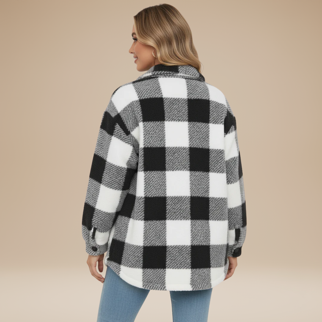 Giada | Giacca Camicia a Quadri Donna Casual Elegante