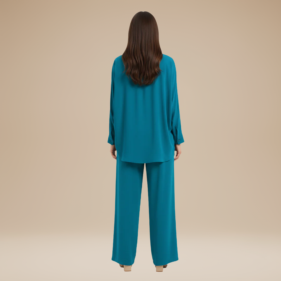 Sibilla | Completo Donna con Camicia e Pantaloni Larghi