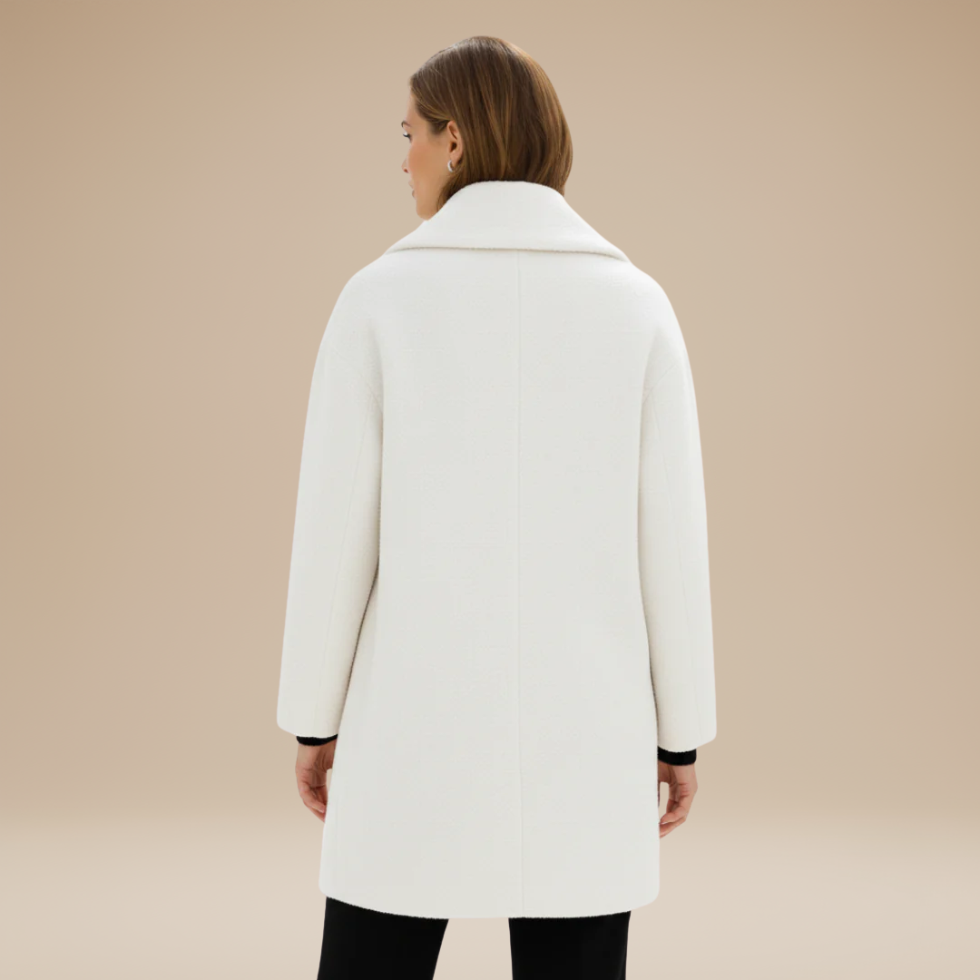 Cappotto Donna Strutturato con Revers Ampi