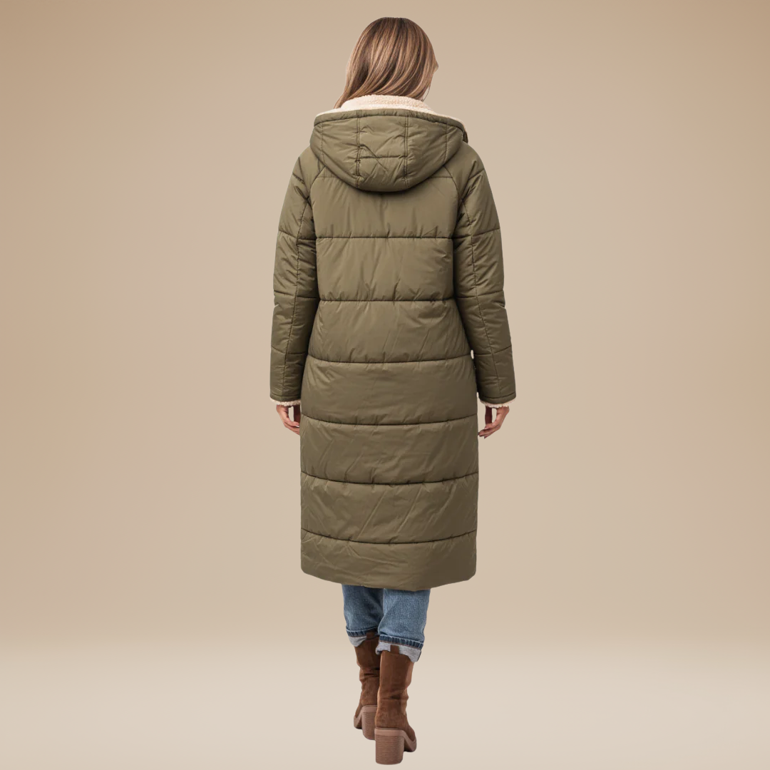 Elena | Cappotto Trapuntato Lungo da Donna