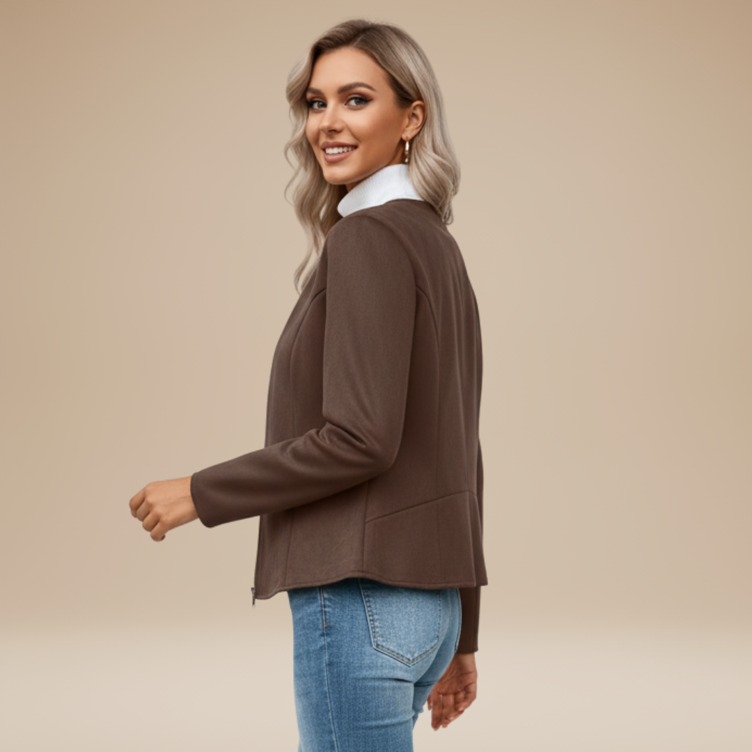 Gioia | Giacca Donna con Zip dal Design Pulito