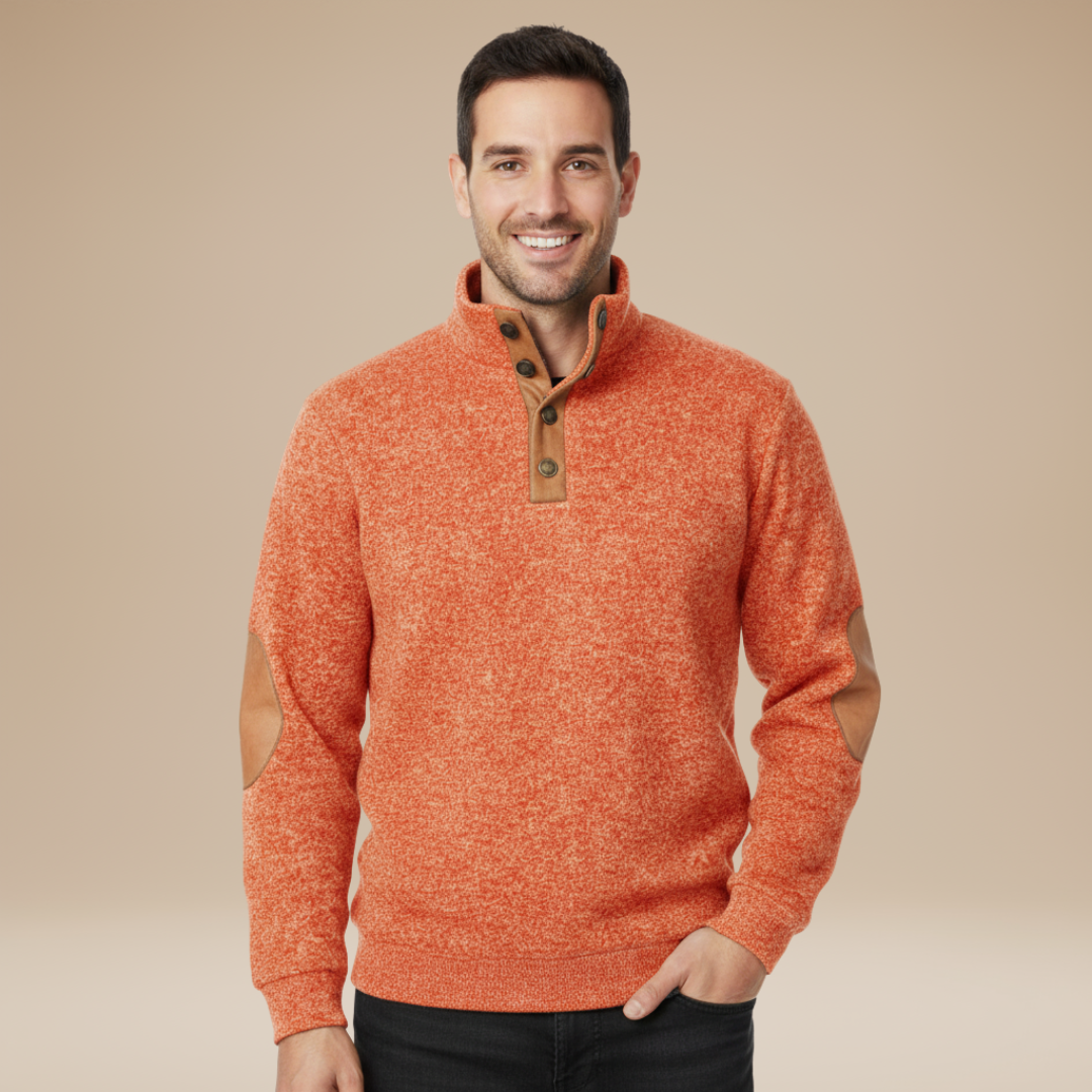 Matteo | Men's Sweater with Elbow Patches