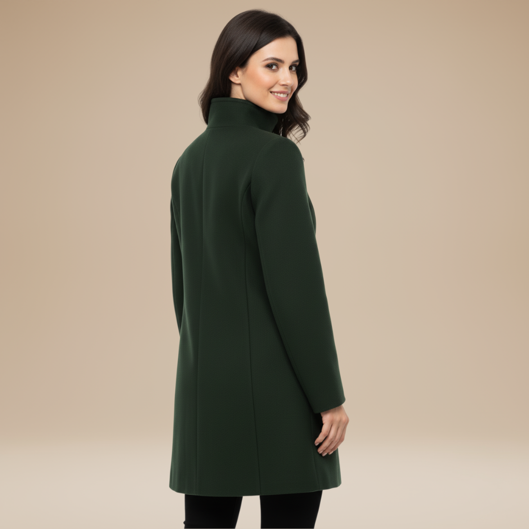 Nadia | Cappotto Donna Elegante con Collo Alto Strutturato