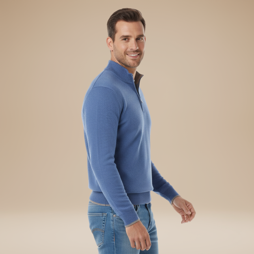 Modesto | Maglia Uomo Collo Zip Stile Essenziale