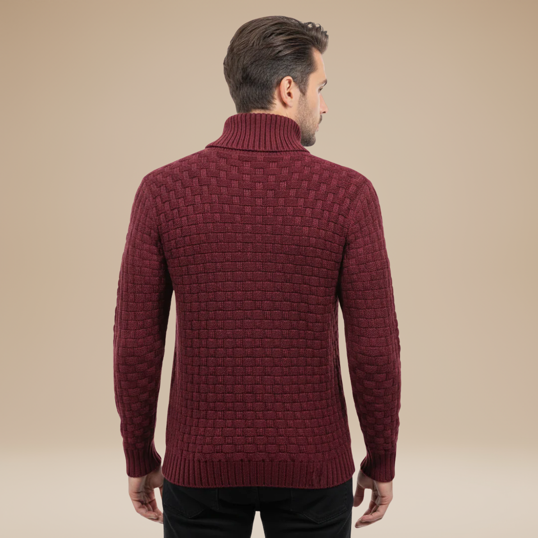 Federico | Shawl Collar Sweater with Buttons