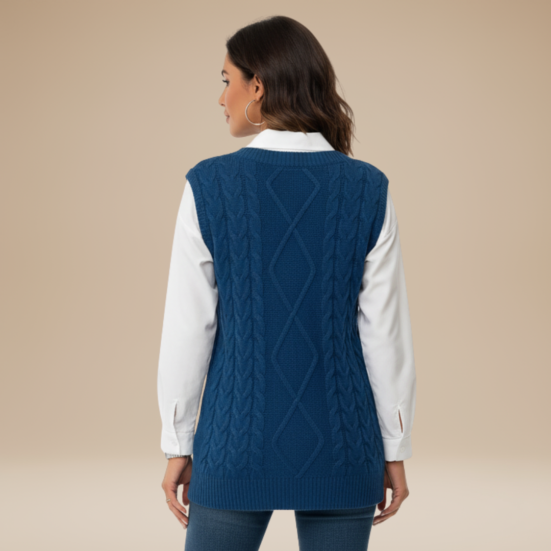Carla | Gilet Classico Donna Stile Chic Intramontabile