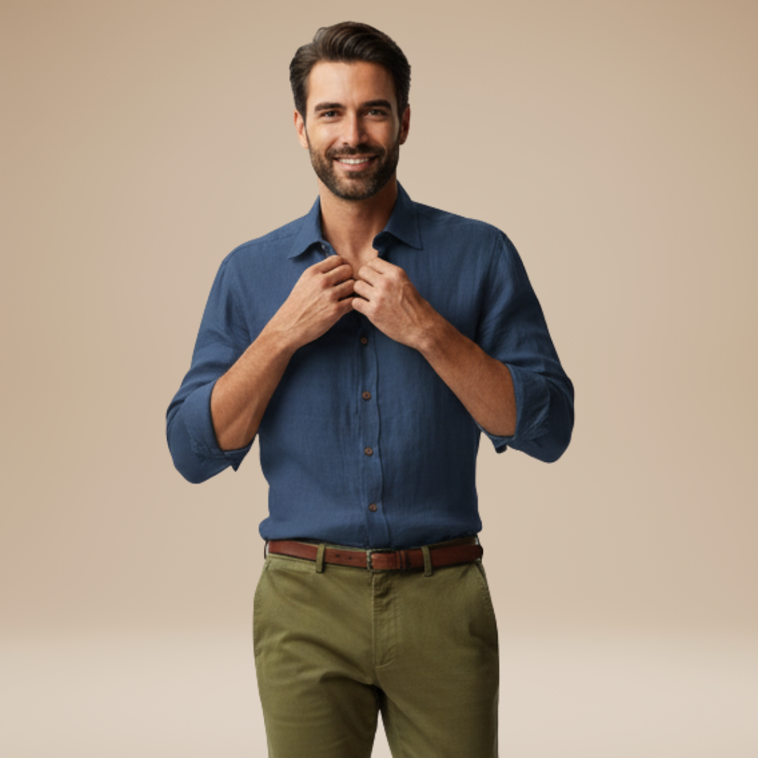 Lido | Camicia Uomo Leggera Stile Naturale e Chic