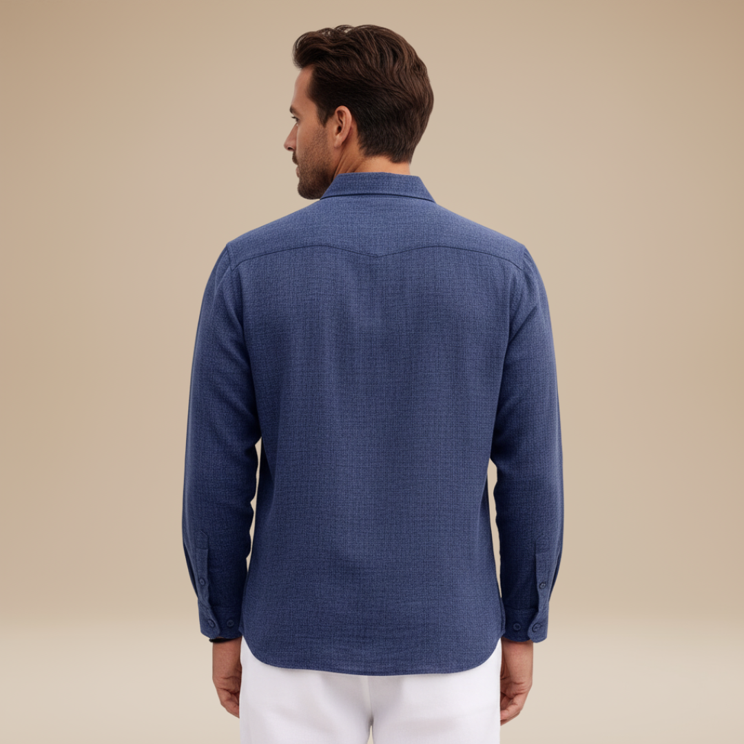 Alessio | Men's Linen-Effect Shirt