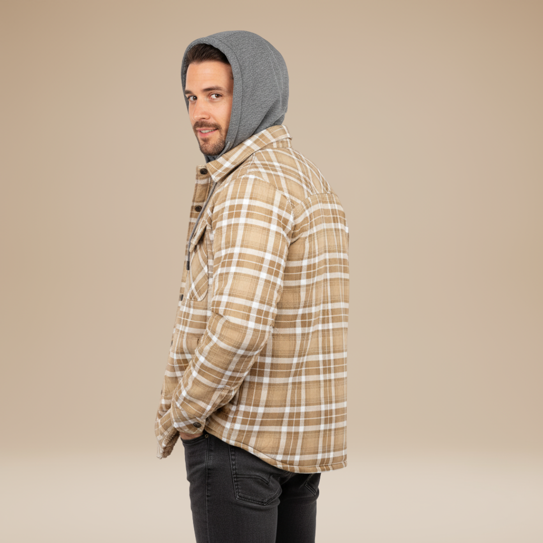 Piero | Camicia Giacca Invernale Uomo con Cappuccio