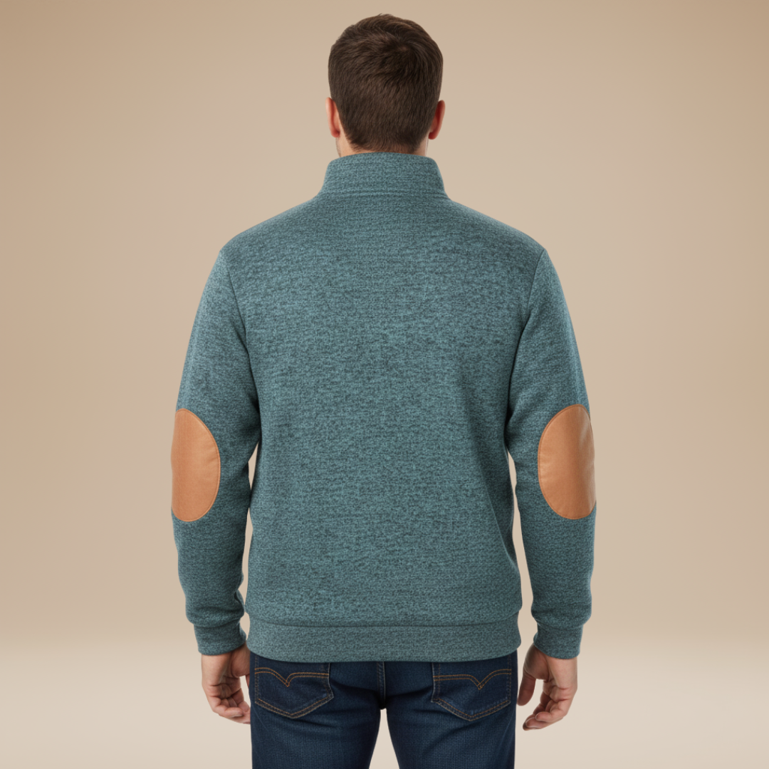Matteo | Men's Sweater with Elbow Patches