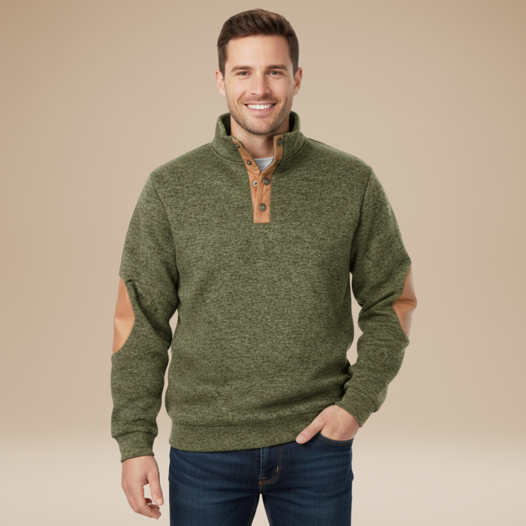 Matteo | Men's Sweater with Elbow Patches