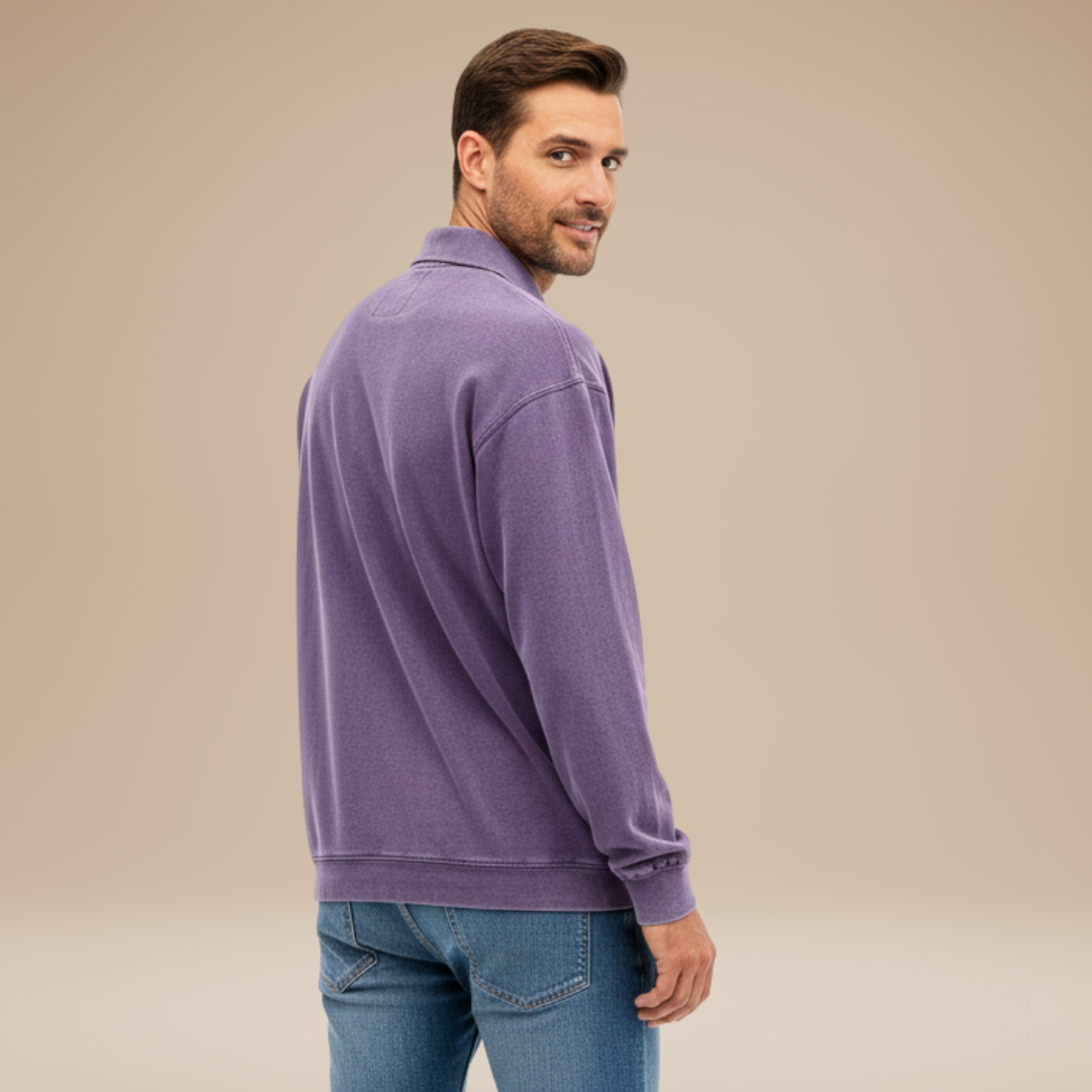 Jacopo | Polo Uomo a Maniche Lunghe dal Design Essenziale