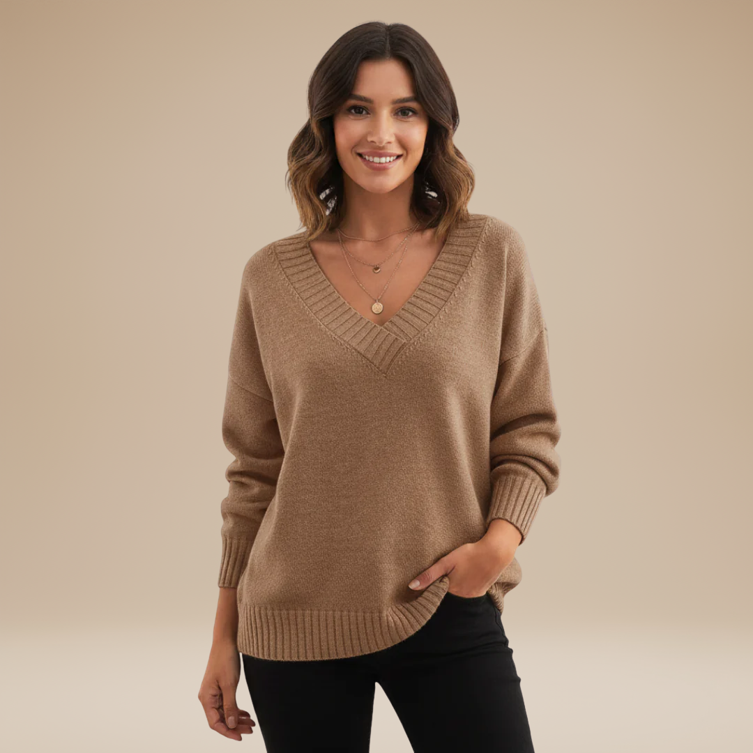 Sibilla | Deep V-Neck Sweater