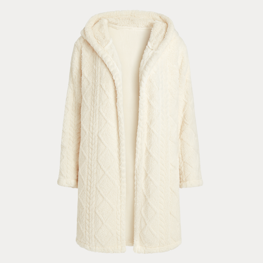 Sofia | Women's Long Soft Coat with Hood