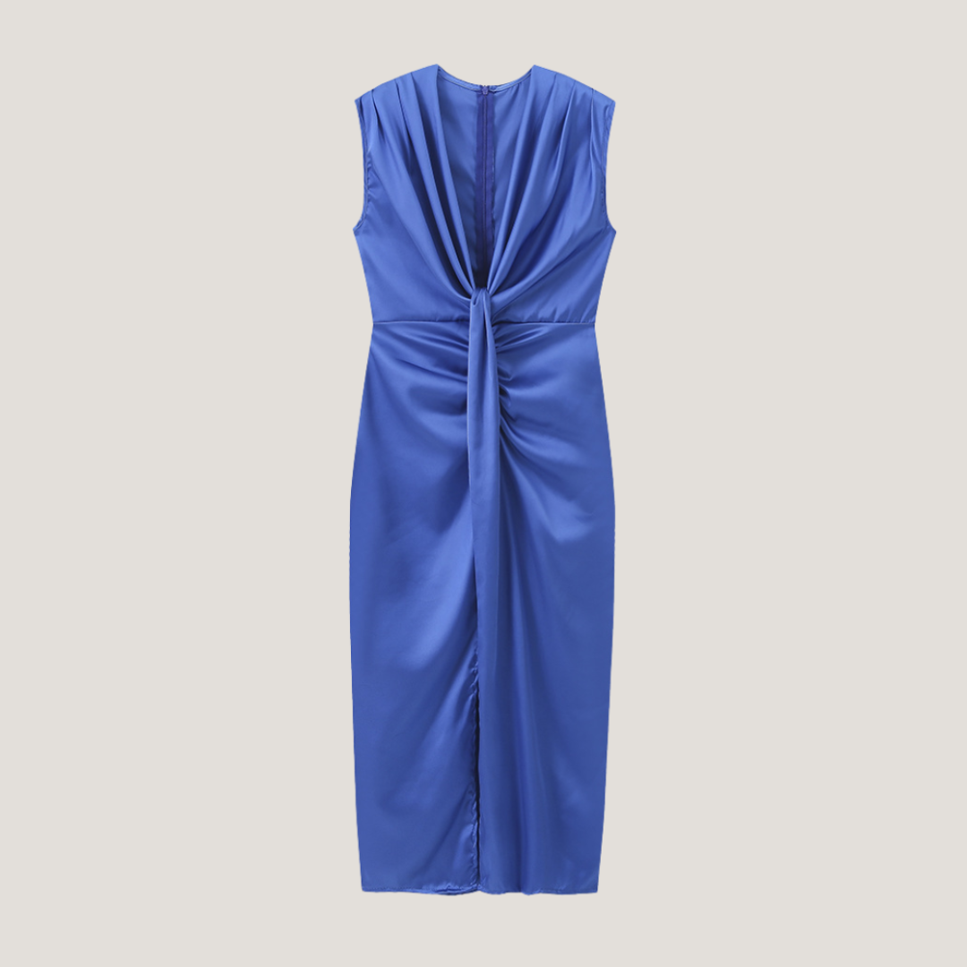 Viviana | Abito Midi Drappeggiato