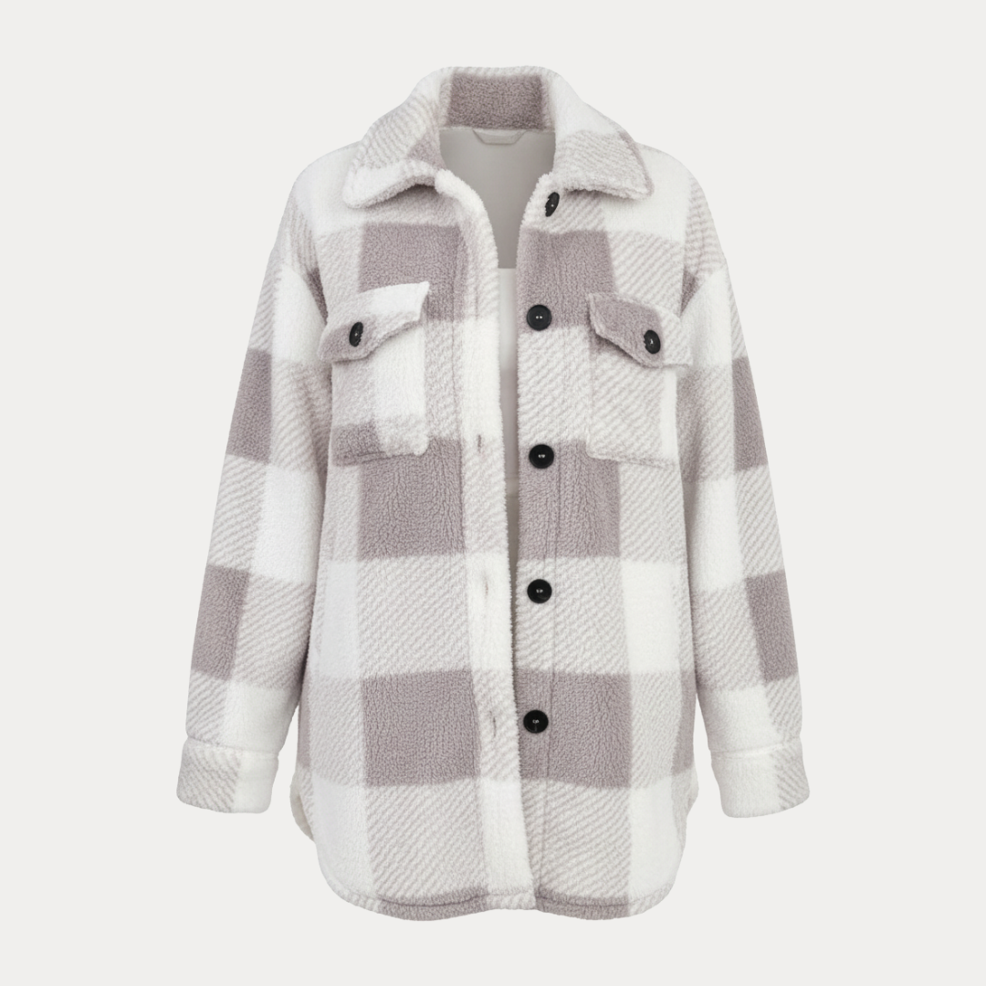 Giada | Giacca Camicia a Quadri Donna Casual Elegante