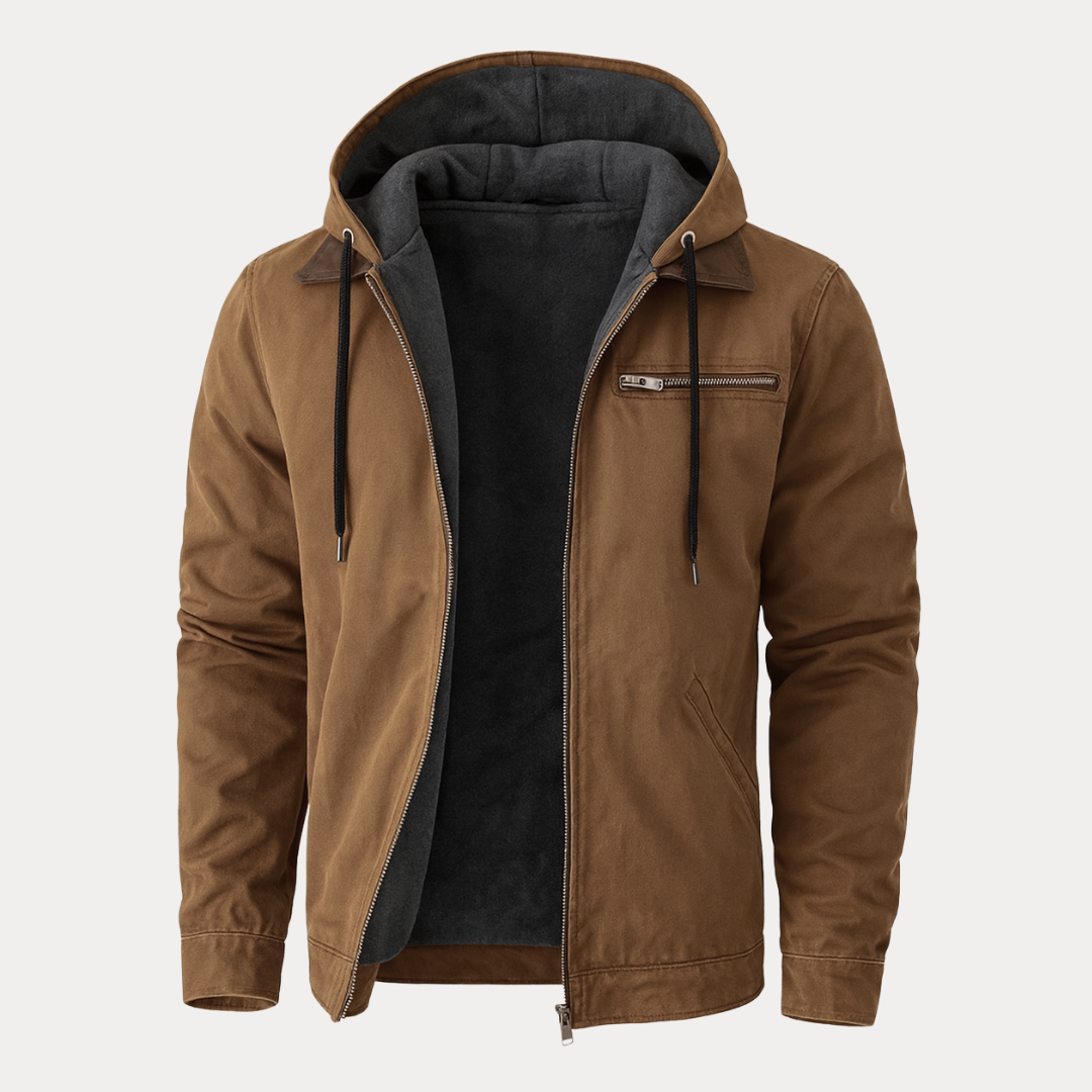 Antonio | Men's Fleece-Lined Hooded Jacket