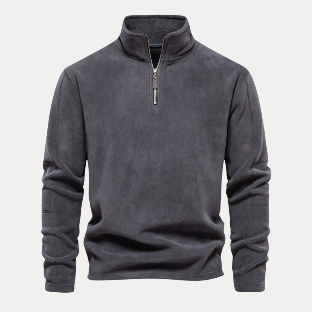 Riccardo | Maglione in Pile con Mezza Zip