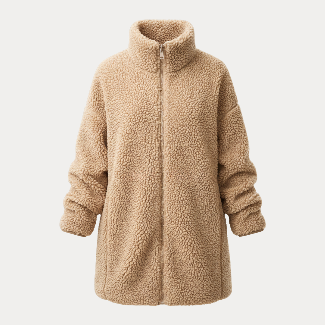 Mia | Teddy Coat Donna Morbido con Zip Integrale