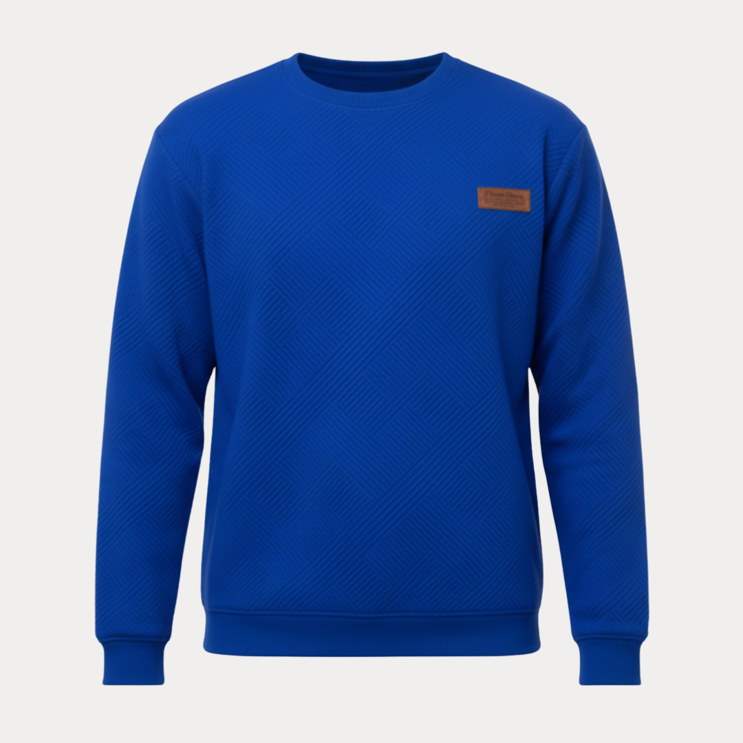 Umberto | Felpa Uomo con Motivo Geometrico Raffinato