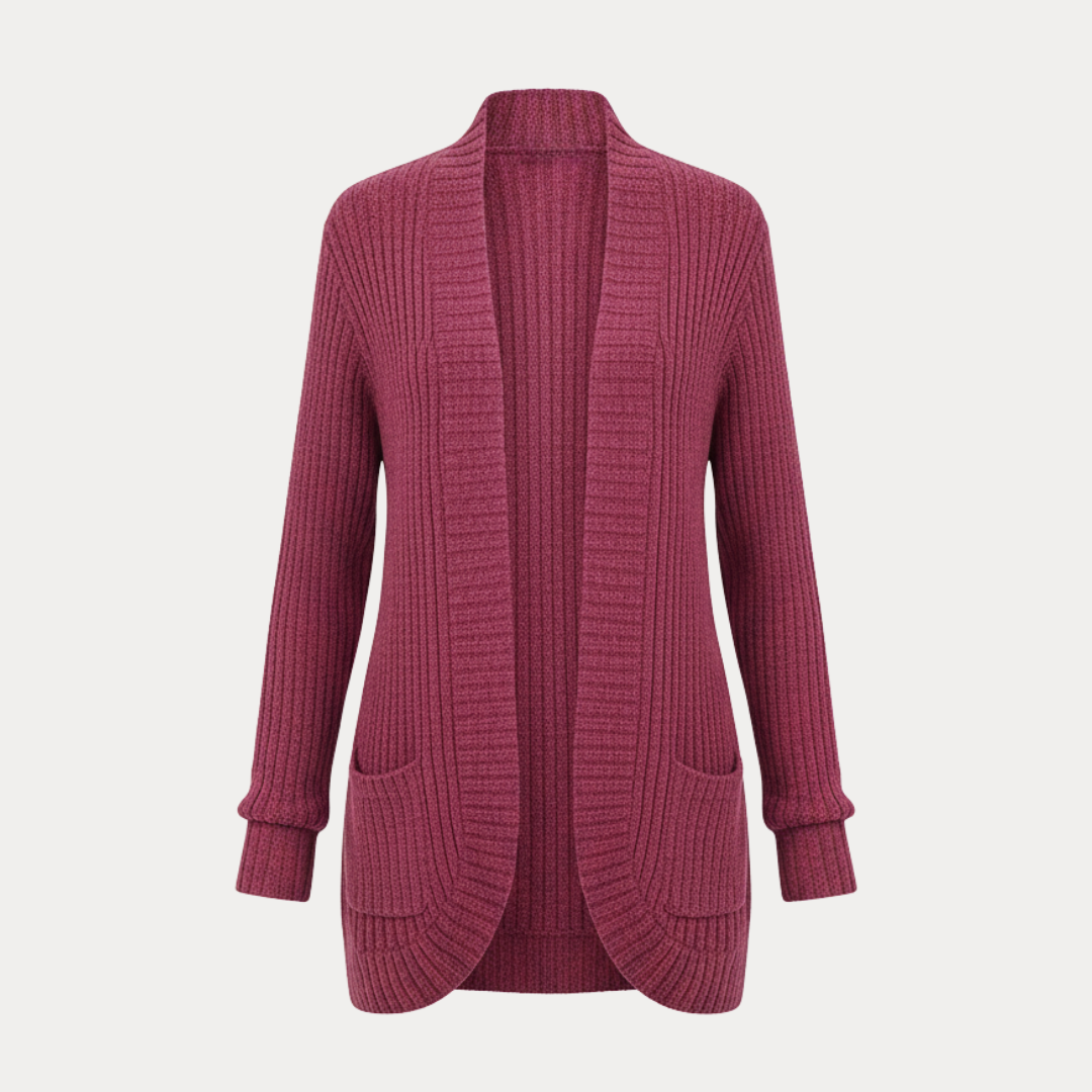 Cecilia | Women's Ribbed Cardigan with Pockets