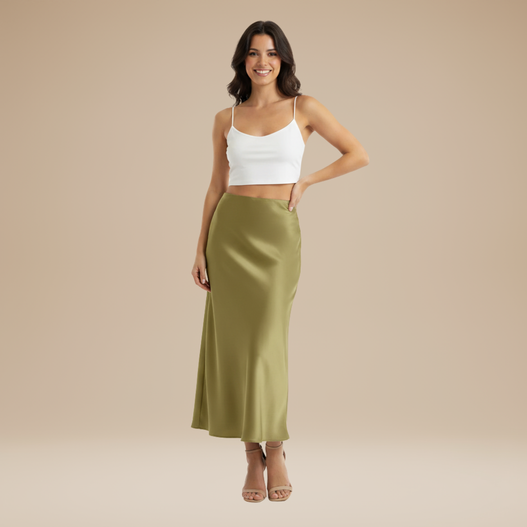 Adelina | Elegant Silky Skirt