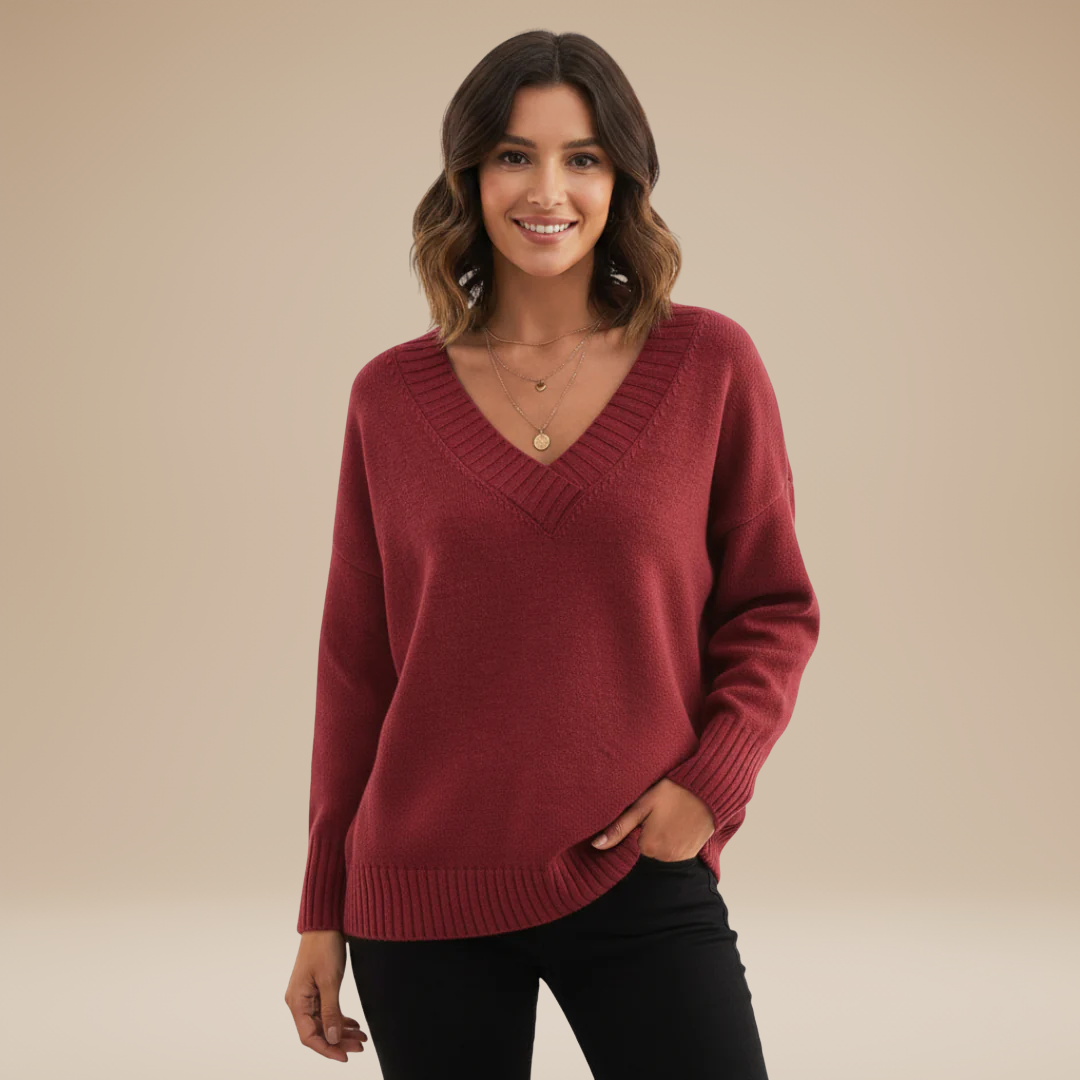Sibilla | Deep V-Neck Sweater