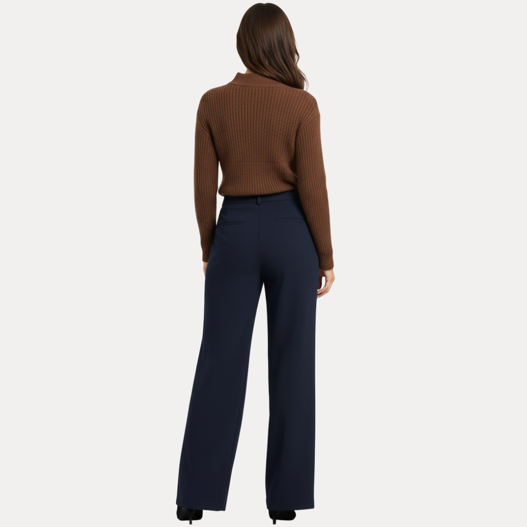 Elena | Pantaloni a Gamba Larga Sartoriali