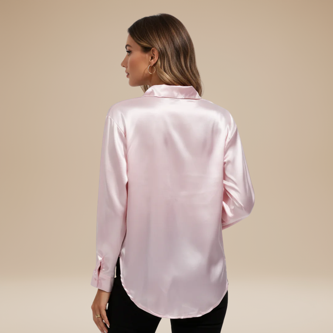 Clara | Camicia Donna Satinata Elegante Stile Chic