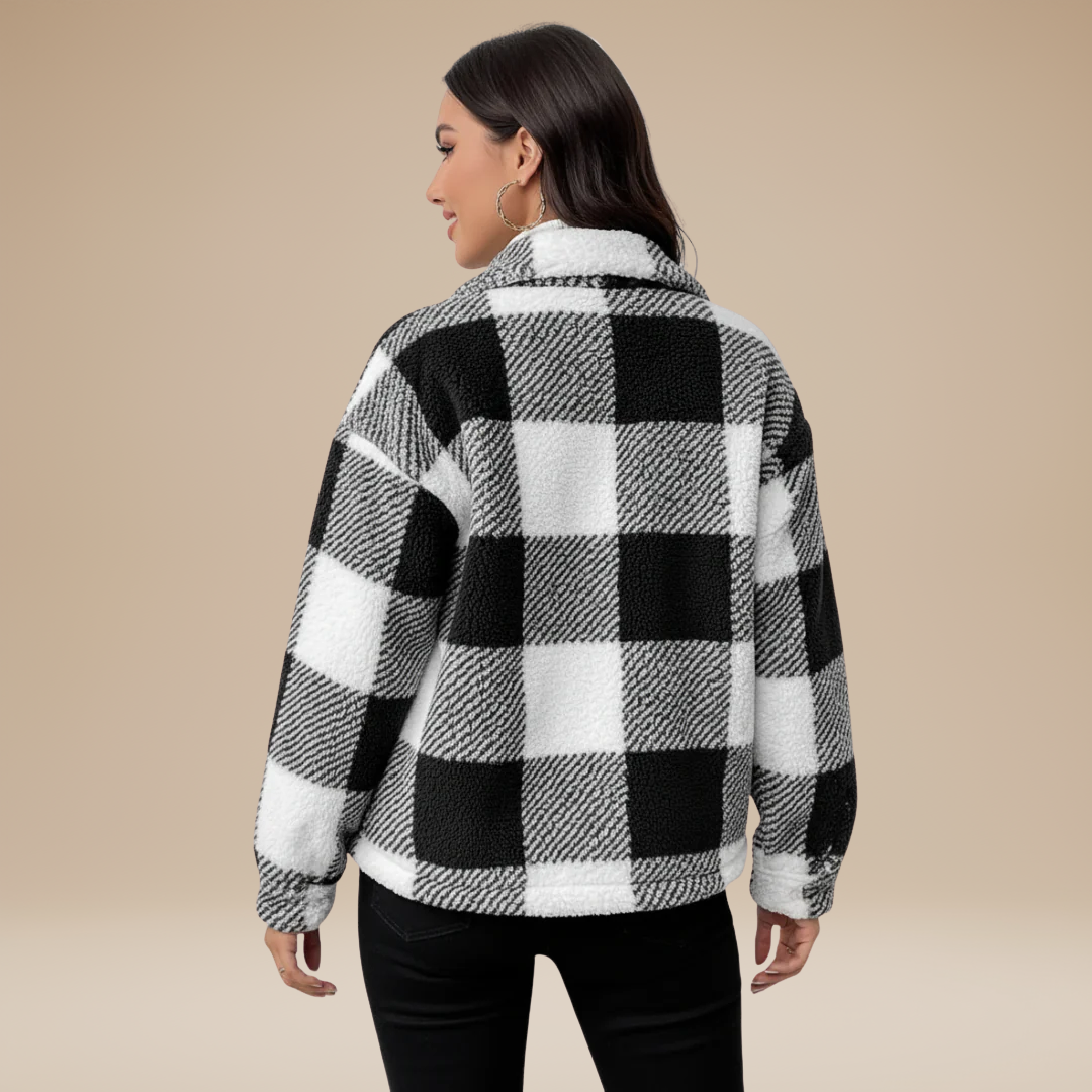 Serena | Giacca Donna a Quadri Calda e Casual