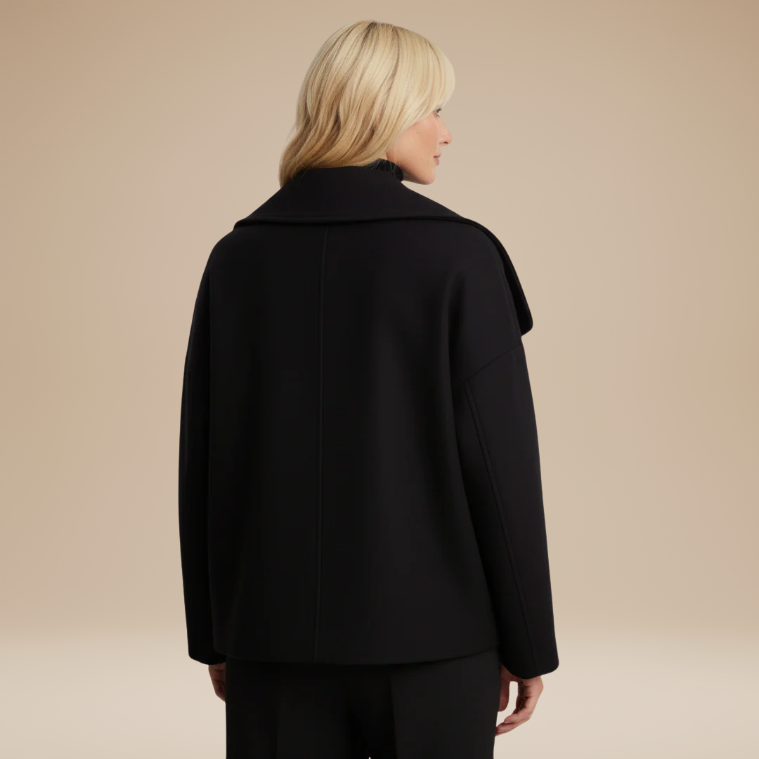 Beatrice | Women's Short Coat with Wide Collar