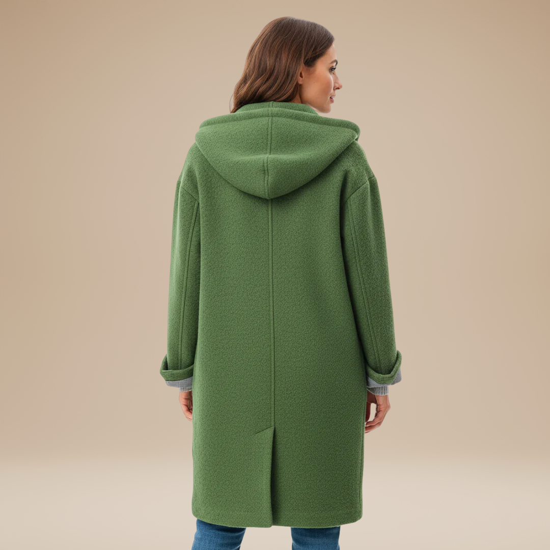 Aurora | Cappotto Lungo Donna con Cappuccio Elegante