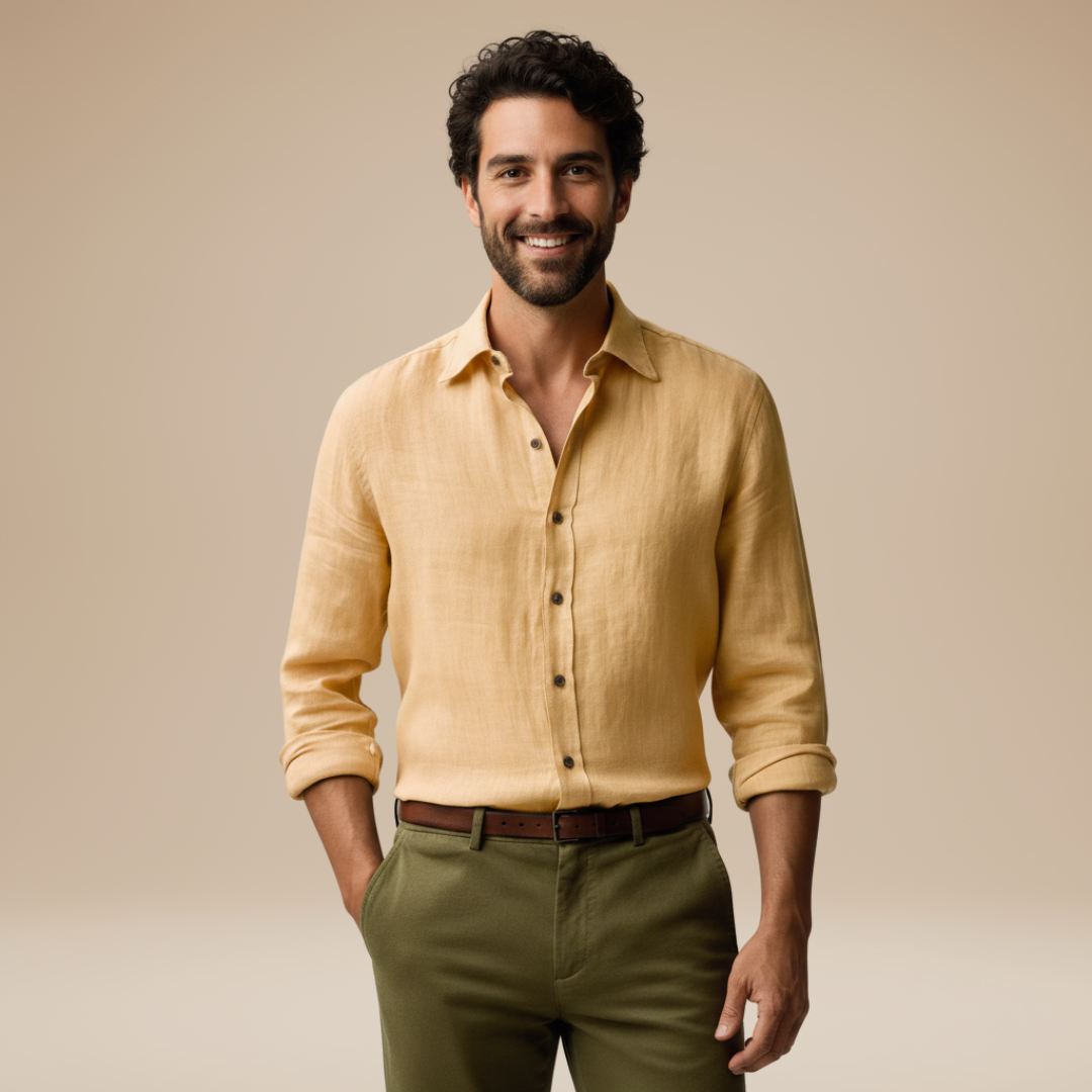 Lido | Camicia Uomo Leggera Stile Naturale e Chic