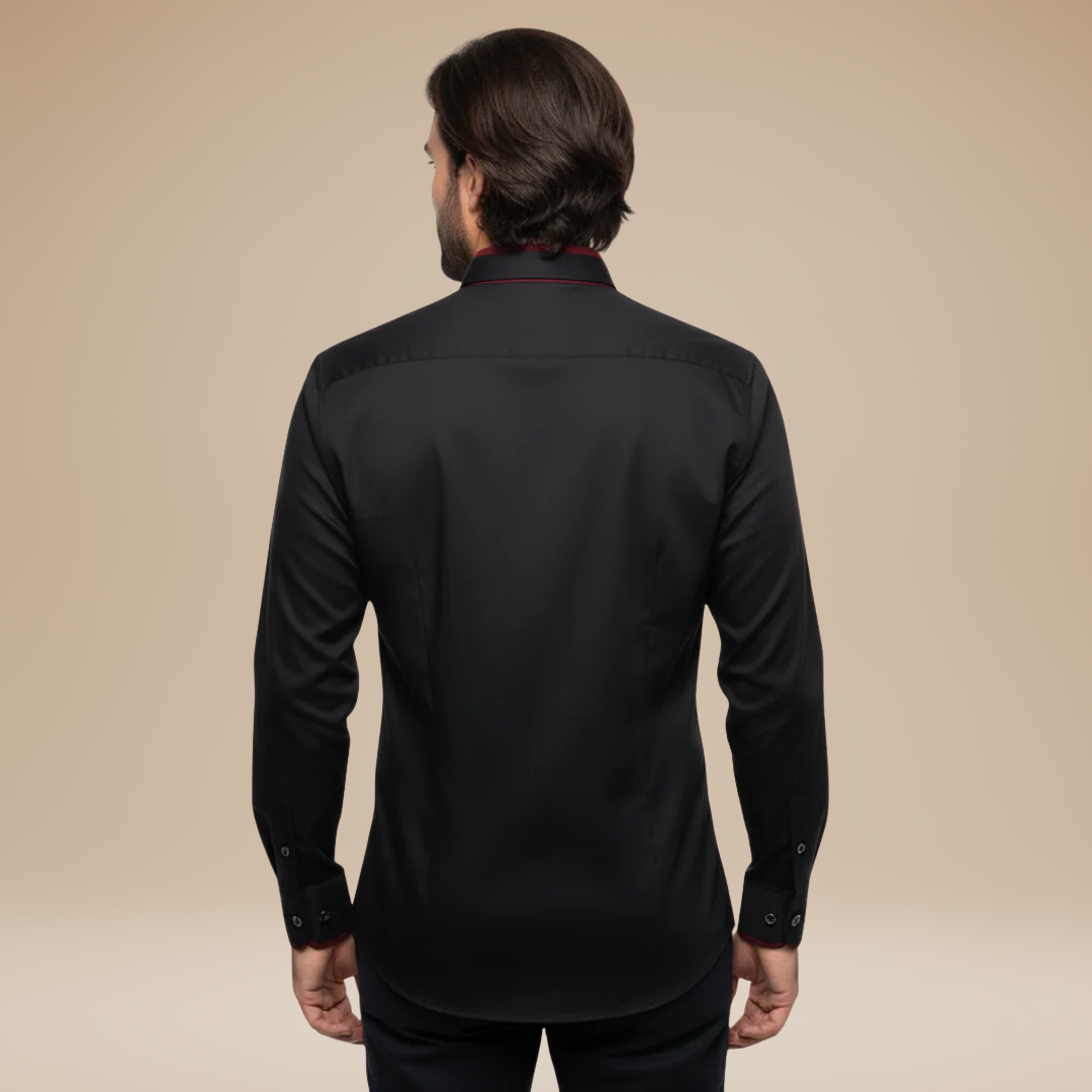 Leon | Camicia Elegante da Uomo con Dettagli a Contrasto