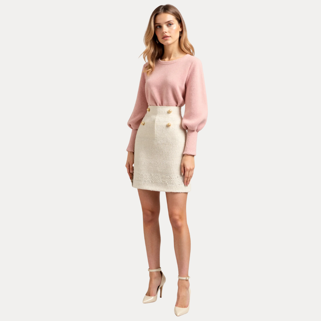 Angelica | Gonna Mini a Vita Alta