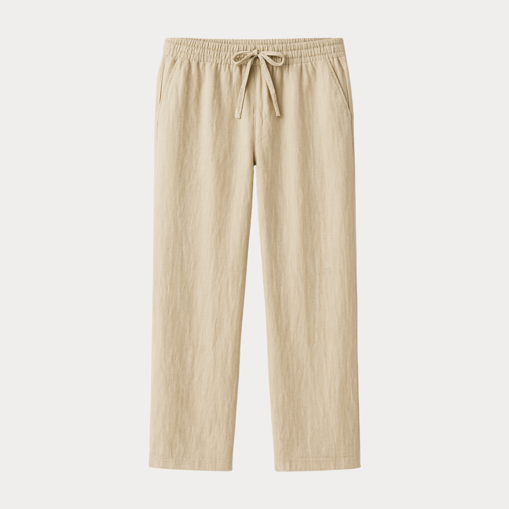 Matteo | Men's Linen-Effect Trousers