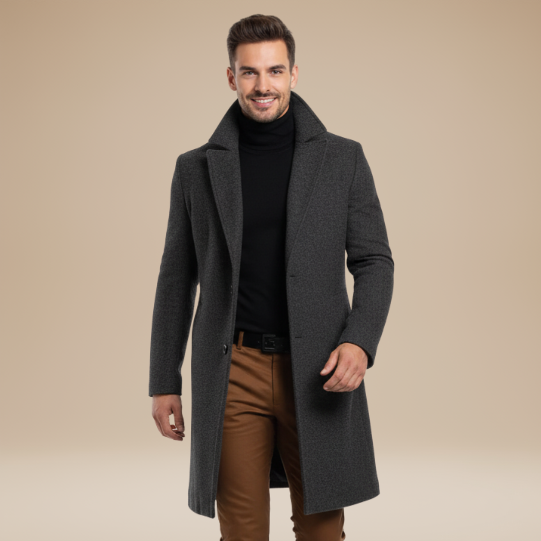 Ercole | Cappotto Lungo Uomo dal Design Deciso