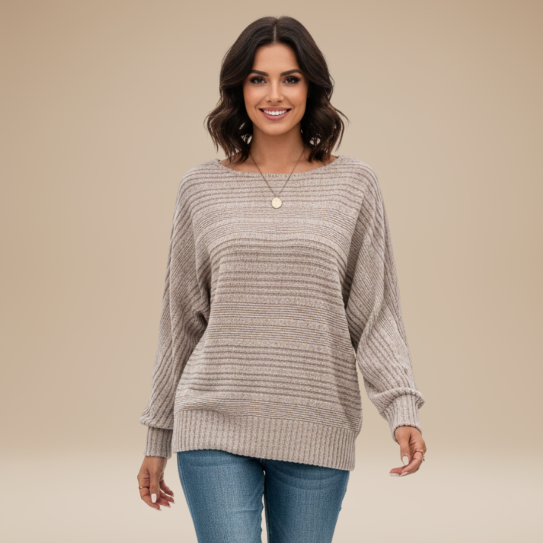 Laura | Maglia Donna con Righe Testurizzate e Stile Disinvolto