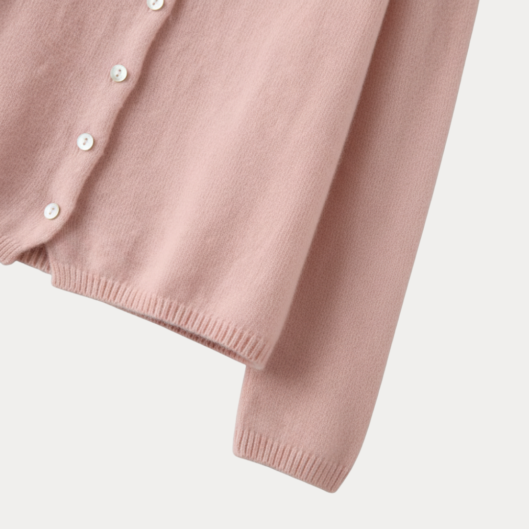 Cardigan Donna in Maglia con Bottoni Asimmetrici