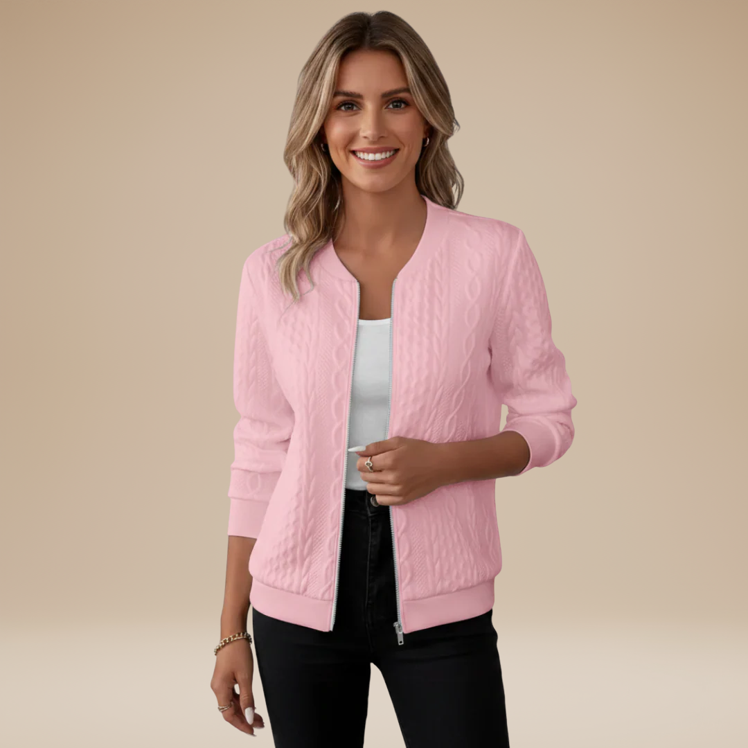 Elena | Elegant Bomber Cardigan