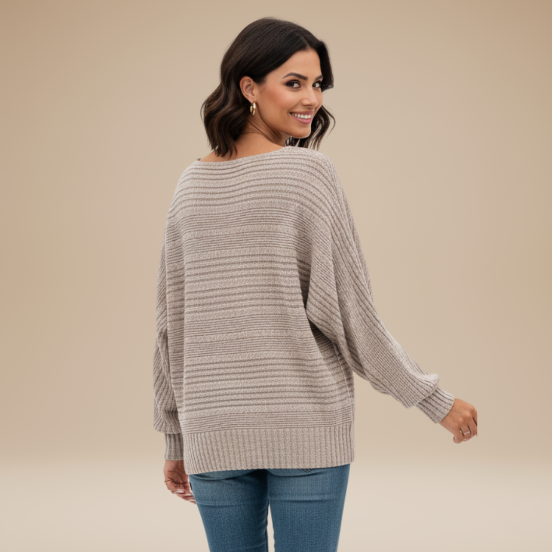 Laura | Maglia Donna con Righe Testurizzate e Stile Disinvolto